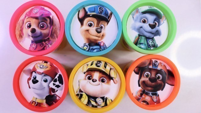 'Best Paw Patrol  The Movie Playdoh Color Learning Videos with Chase & Skye'