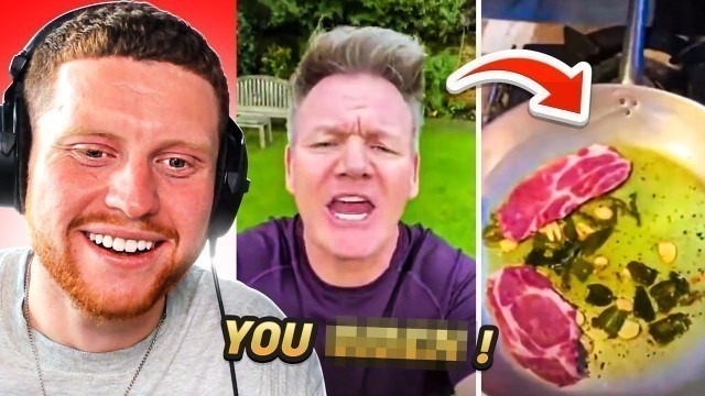 'GORDON RAMSAY ROASTING DUMB TIKTOK FOOD'