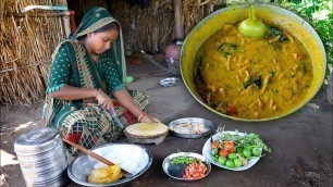 'Village cooking || Dal Dhokli || Village Food In Gujarat, India'