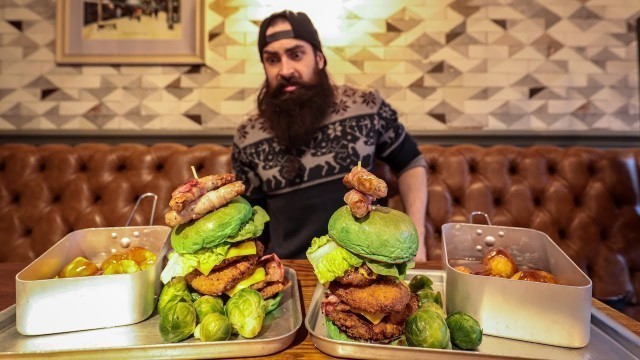 'THE ST. NICHOLAS BURGER CHALLENGE...BUT TWICE | XMAS SERIES 2020 | BeardMeatsFood'