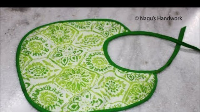 'How to Sew a Simple Baby Bib in tamil/Baby Bib Tutorial/Baby Bib Cutting and Stitching/Baby Bib Sew'