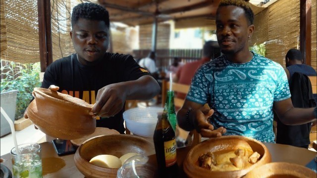 'Street Food in Ghana with WODE MAYA! Fufu & Light Soup | African Food Tour Accra'