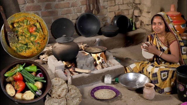 'Matka Curry || Indian Village Dinner Food Cooking || Village Traditional Food'