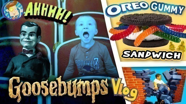 'GOOSEBUMPS Movie / World\'s Largest Gummy Worm / OREO Sandwich / Baby Names & More FUNnel Vision Vlog'