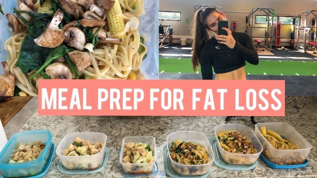 'FAT LOSS MEAL PREP 2020 | Easy meals for uni students on a budget **UNDER £10**'