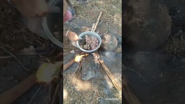 'Village FREE FIRE BOYS COOKING WITH CHICKEN IN FOREST AREA