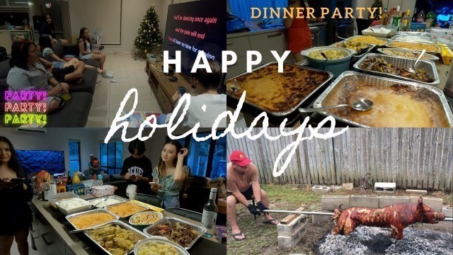 'FILIPINO-AUSTRALIAN FAMILY DINNER| CHRISTMAS DAY PARTY| YUMMY FOODS| PINOY DRIVER VLOG'