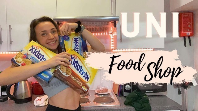 'HEALTHY UNI FOOD SHOP // What I buy to keep healthy at uni // How to plan your weekly shops at UNI'