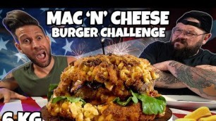 '6 KG DI MAC \'N\' CHEESE BURGER Challenge - Feat Mochohf - MAN VS FOOD'