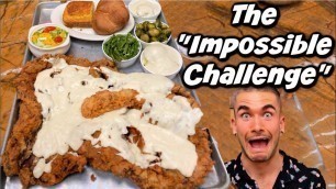 'WORLDS BIGGEST CHICKEN FRIED STEAK CHALLENGE! REVENGE FOR RANDY SANTEL | Oklahoma | Man Vs Food'