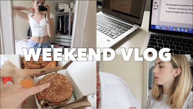 'WEEKEND VLOG - Shooten, ganz viel Food und letzte Uni Vorlesung | Basiccouture'