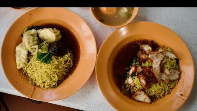 'Great old-school WANTON MEE at Bukit Timah! Singapore street food'