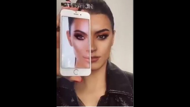 'Kim kardashian makeup transformation! Using makeup'