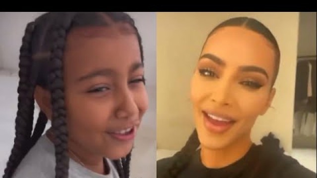 'North West ROASTS Kim Kardashian for Her Instagram Voice'