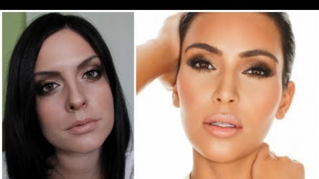 'Kim Kardashian Makeup Tutorial (Gold Smokey Eye) Kardashian Beauty'