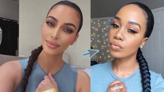 'Kim Kardashian Inspired Makeup/ Soft Glam Tutorial /Tupo1'