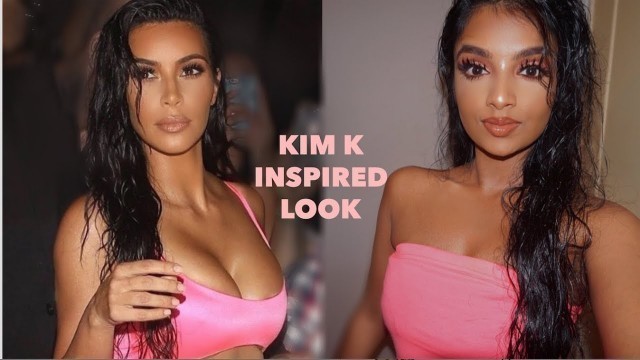 'Kylie Jenner\'s 21st Birthday Kim Kardashian Inspired Wet hair and Makeup Look | Nivii06'