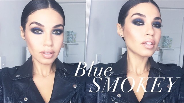 'KIM KARDASHIAN MAKEUP TUTORIAL | BLUE SMOKEY EYE MAKEUP | EMAN'