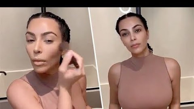 'Kim Kardashian Shares Her Work From Home Beauty Routine'