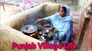 'Punjabi Village woman Cooking Food On WoodFire❤️ Village Life of Punjab/India♥️ Rural life of Punjab'