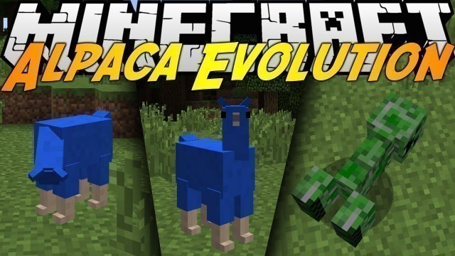 'Minecraft Mods: ALPACA EVOLUTION MOD (1.7.10) - BECOME AN ALPACA! EAT CORPSES!'