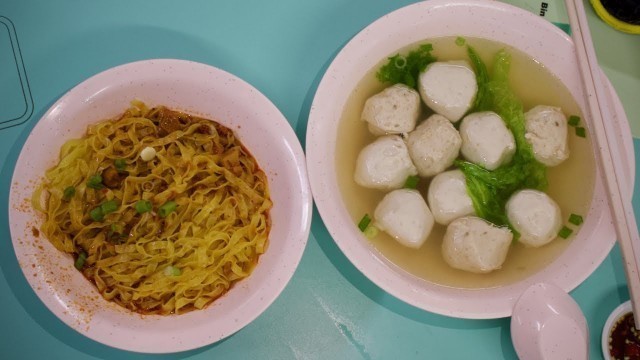 'Amazing HANDMADE FISHBALL NOODLES (鱼圆面) in Chinatown! (Singapore street food)'