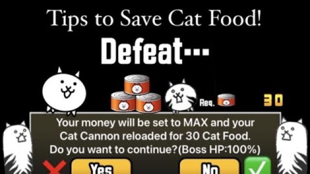 'The Battle Cats - The Best Ways to Save Cat Food'