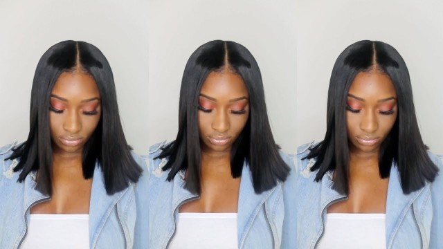 'Kim Kardashian Blunt Cut Hairstyle | Natural Makeup Tutorial'