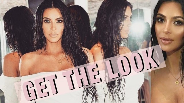 'KKW BEAUTY LAUNCH! Kim Kardashian Makeup Tutorial + Beachy Wet Hair Look'