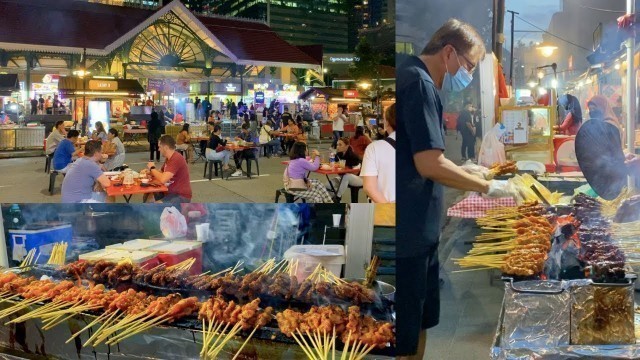 'Satay Street Singapore | Street Food | Best Satay | Singapore Food | Malay Food | Omar Official'