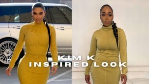 'KIM KARDASHIAN INSPIRED LOOK | HAIR, OUTFIT, MAKEUP & MINI SHOOT | NATURAL HAIR | KATHY DORLEANS'