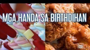 'Typical Menu Pinoy Birthday Occasion'