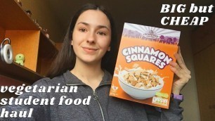 'vegetarian budget uni student food haul @ lidl'