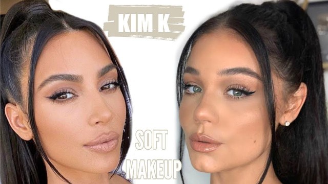 'KIM KARDASHIAN Inspired Soft Makeup Look *all drugstore* | Blissfulbrii'