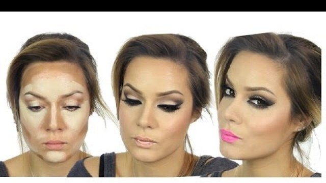 'Kim Kardashian Inspired MakeUp Tutorial | Valentine\'s Day | Highlight & Contour | Shonagh Scott'