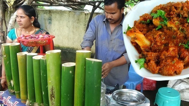 'Amazing Village Foods Cooking BAMBOO Chicken HEN Recipe In My Village| Country Chicken Rooster Curry'