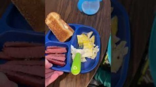 'Breakfast for my toddler!♥️