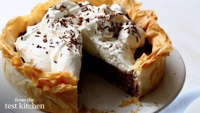 'Chocolate Mousse Pie with a Phyllo Crust - Everyday Food - From the Test Kitchen'