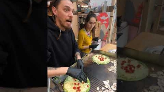 'Cooking Italian Piadina Flat Bread. London Street Food'