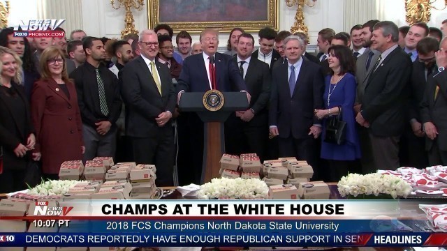 'FAST FOOD: President Trump Once Again Serves Up Fast Food at The White House'