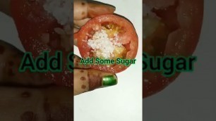 'DIY Tomato Scrub for glowing Skin/only 2 ingredients#shorts #ytshorts'