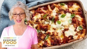 'Baked Ziti with Sausage and Bechamel | Pantry Staples | Everyday Food with Sarah Carey'