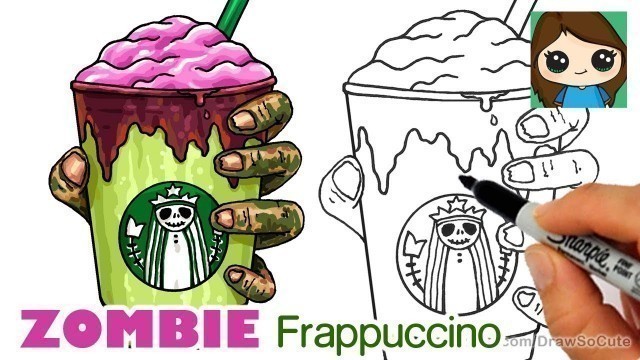 'How to Draw a Starbucks Zombie Frappuccino'