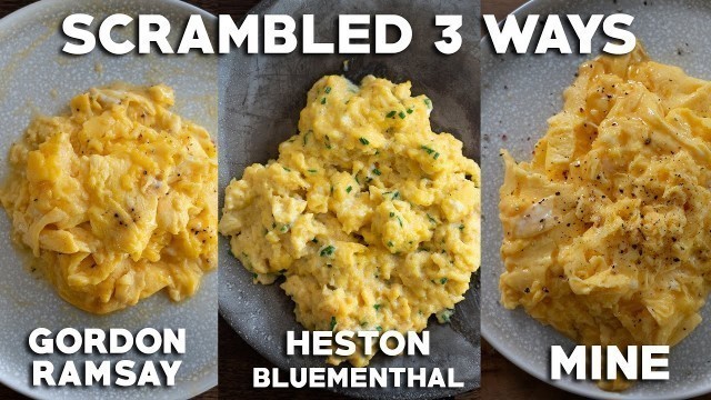 'Perfect Scrambled Eggs Gordon Ramsay and Heston Blumenthal'