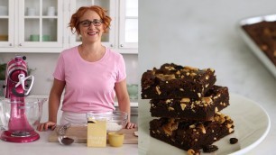 'Big-Batch Triple-Chocolate Brownie Bars- Everyday Food with Sarah Carey'