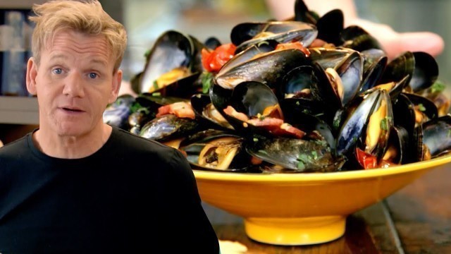 'Gordon Ramsay\'s Steamed Mussels'