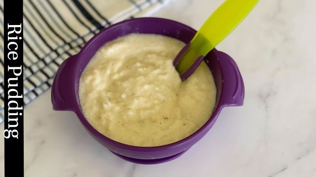 'Apple Rice Pudding| 7m+ and Toddlers | baby food | Puree Recipes| Baby Rice Recipes'