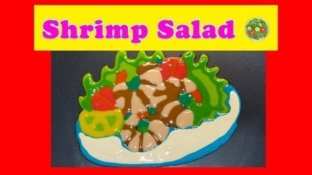 'Shrimp Food Cartoon, Pancake Art -Food Drawing, Seafood Drawing, Draw Shrimp Food, Shrimp Salad Draw'