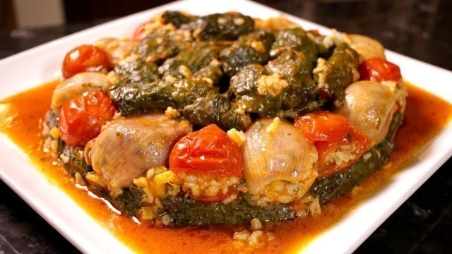 'How to make Vegetarian Spinach Dolma (Assyrian Food)'