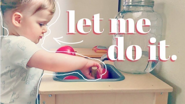 'MAKE FOOD WITH TODDLERS | MONTESSORI AT HOME | learning how to prepare food'